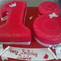 Slatko srce rođendanske torte