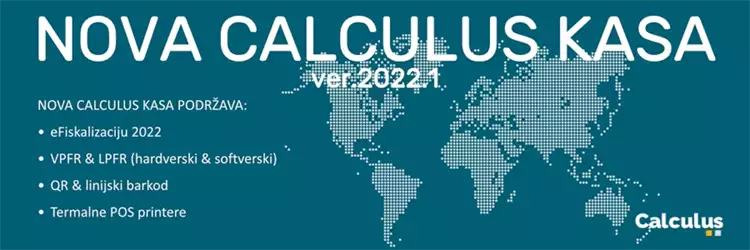 Nova Calculus kasa e-fiskalizacija