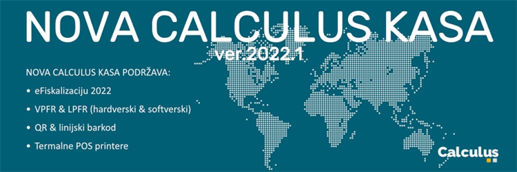 Nova Calculus kasa e-fiskalizacija