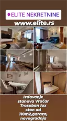 Izdavanje stanova Vračar. trosoban lux stan od 110m2