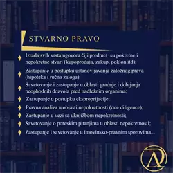 Advokat Stefan Dačević Stvarno pravo