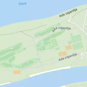 Tereni za golf na Adi Ciganliji