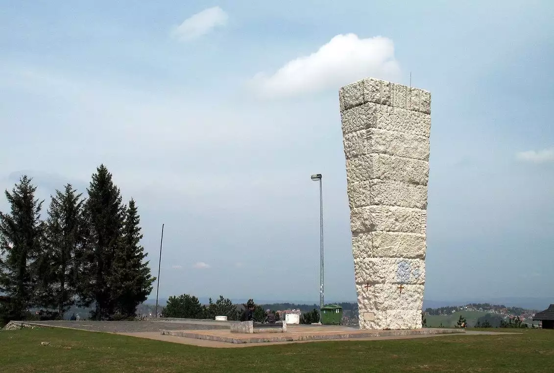 Monument to executed partisans in Zlatibor