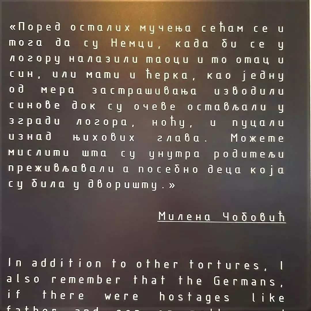 Sećanja preživelih logoraša, Muzej logora u Nišu, izvor Instagram, autor @discover__serbia